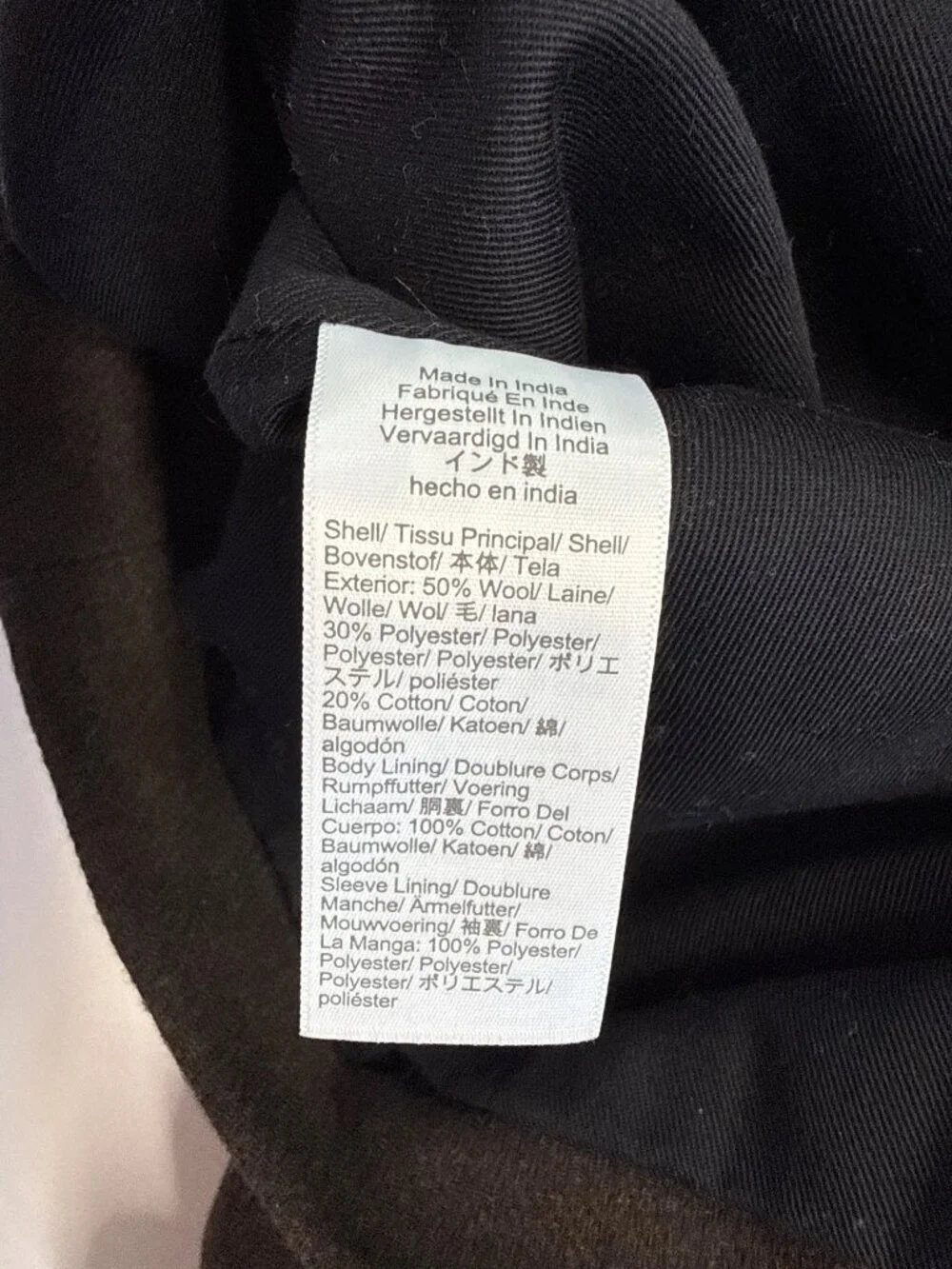 Madewell Mens Patch-Pocket Shirt-Jacket~Size XL~Chocolate Wool Blend NWT L4 14